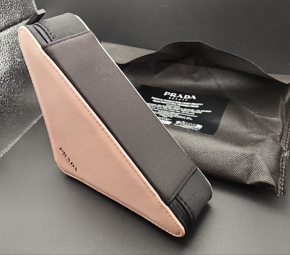 Prada Beauty Triangle Pochette Rose Pouch - Picture 2 of 12